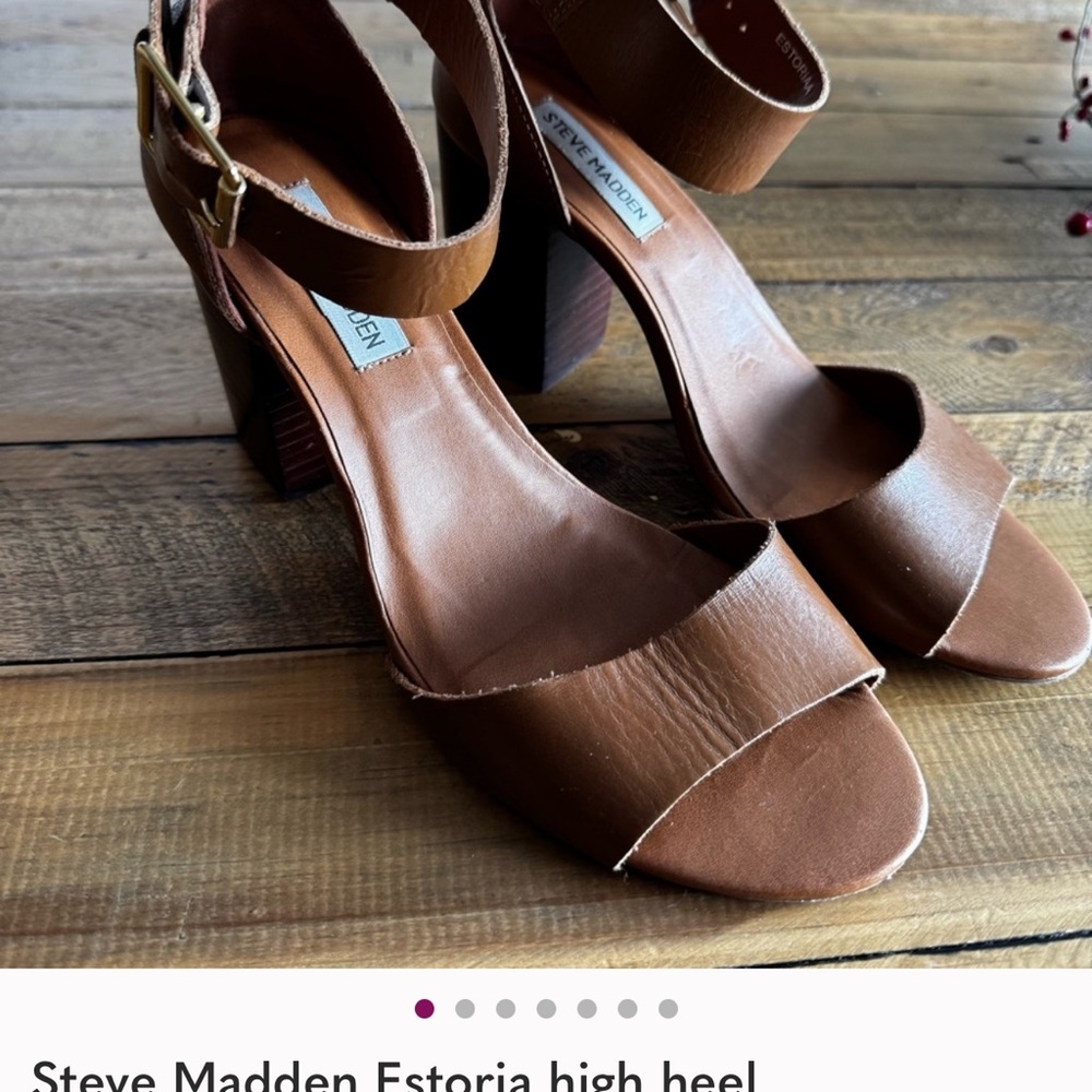 Steve Madden Estoria Brown Heeled Sandals